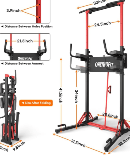 Home Gym Power Station: Adjustable Multi-Function Tower