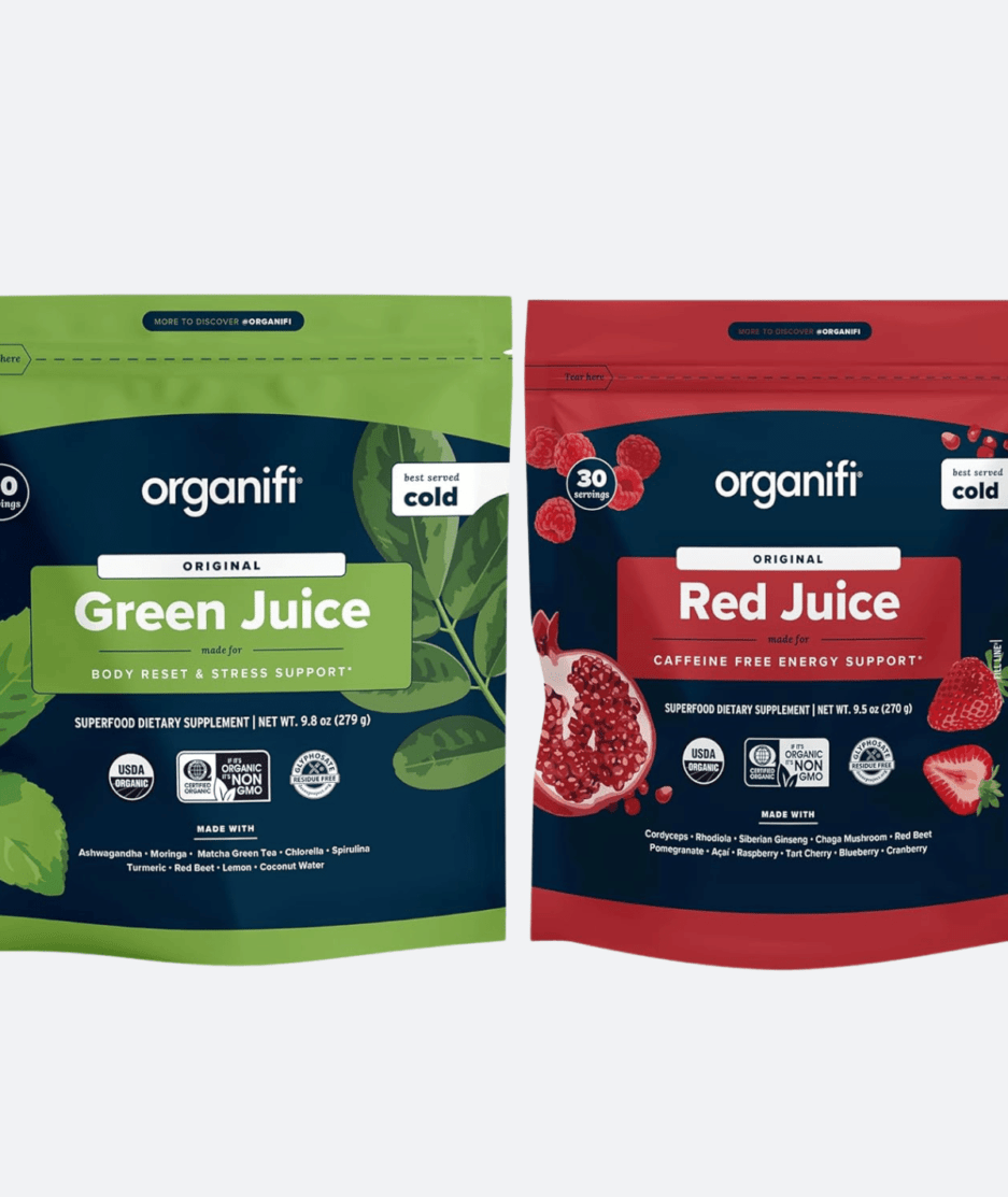 Organifi Green & Red Superfood Elixir: Energy & Calm