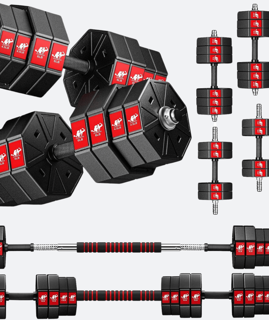 Home Fitness Powerhouse: Adjustable Dumbbells Set