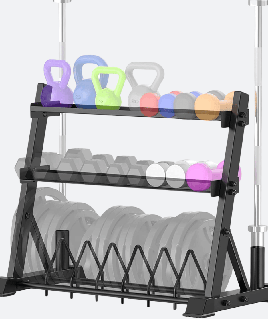 Ultimate Storage Solution: 3-Tier Dumbbell Rack