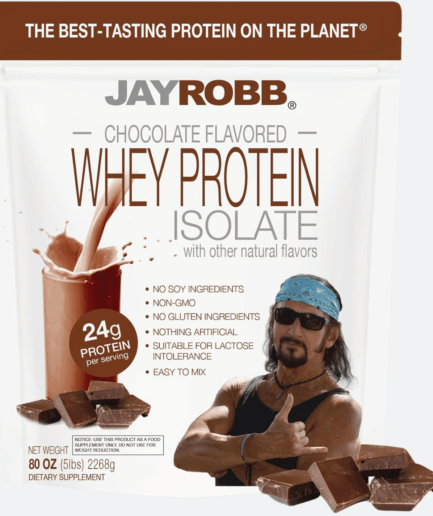 Decadent Chocolate Bliss: JAYROBB Whey Protein - 5lb