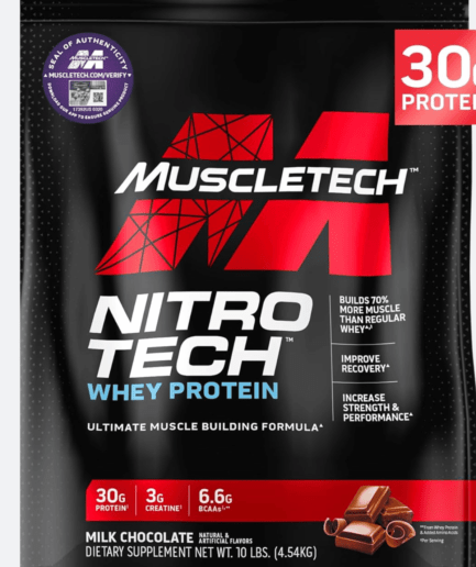 Muscle Fuel: Muscletech Whey Protein - 30g Protein Formula!